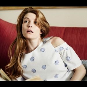 Club Monaco Portiana Cold Shoulder Top